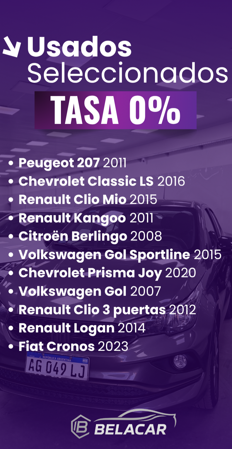 VEHÍCULOS A TASA 0% - Belacar